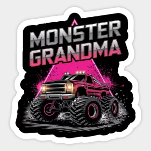 Monster Truck Grandma Monster Truck Are My Jam Truck Lovers Sticker